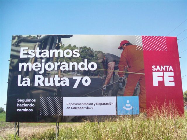 Carteles ruteros - trabajo realizado por Contacto Visual
